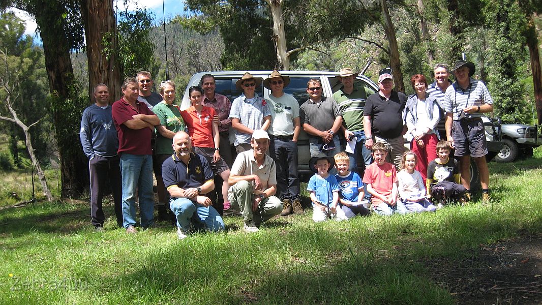 20-Convoy takes a happy snap on the Dargo River at end of trip.jpg